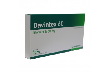 Davintex 60 mg vía oral 10 Tabletas Recubiertas