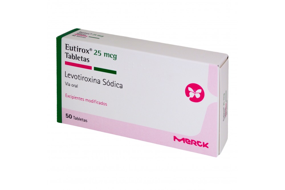 Eutirox 25 mcg Caja Con 50 Tabletas