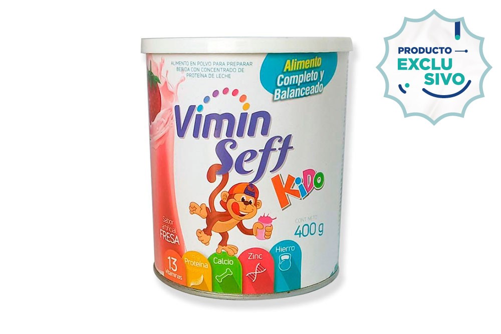 Alimento Vimin Seft Kido Sabor Fresa Lata Con 400 g