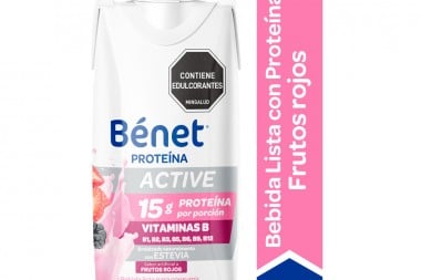 BEBIDA BÉNET ACTIVE FRUTOS ROJOS SIN AZÚCAR 250 ML