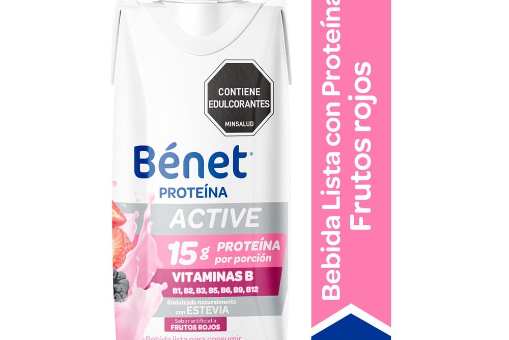 BEBIDA BÉNET ACTIVE FRUTOS ROJOS SIN AZÚCAR 250 ML