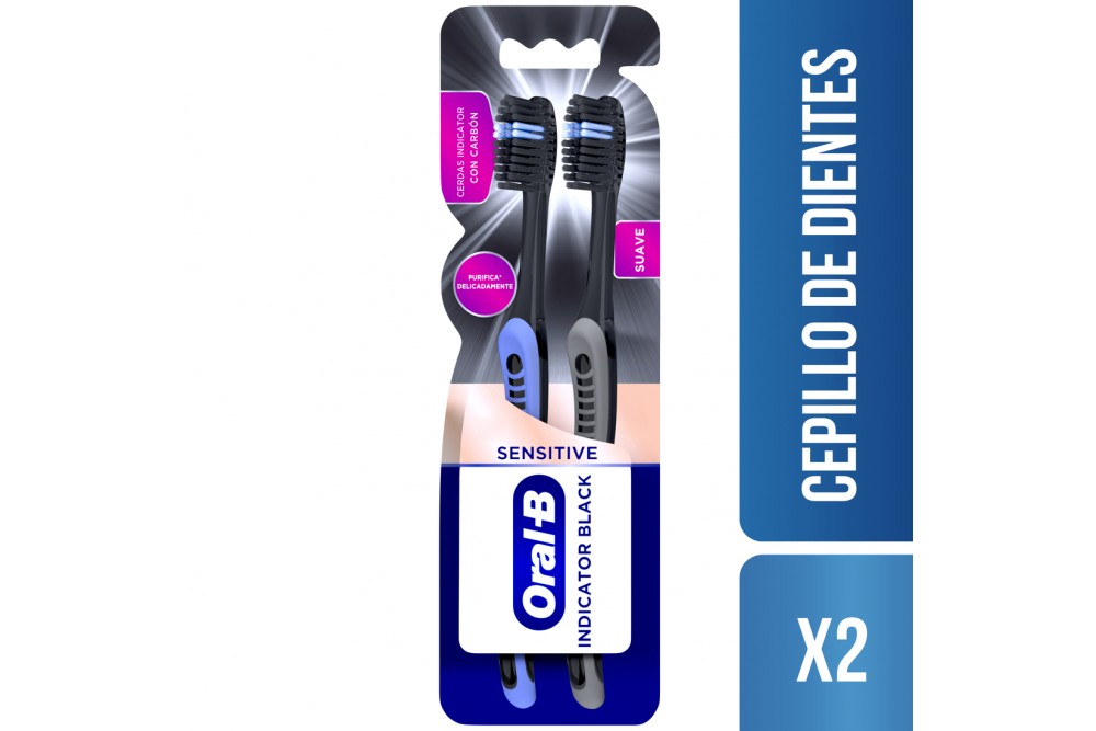 Oferta Cepillo Dental Oral B Indicator Black 2 Und