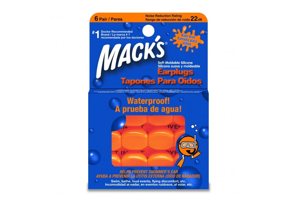 TAPONES DE OIDOS MACKS SILICONADOS NARANJA 6 PARES