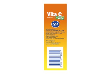 Oferta Vitamina C + Zinc Efervescente Sabor Naranja 20 Tabletas