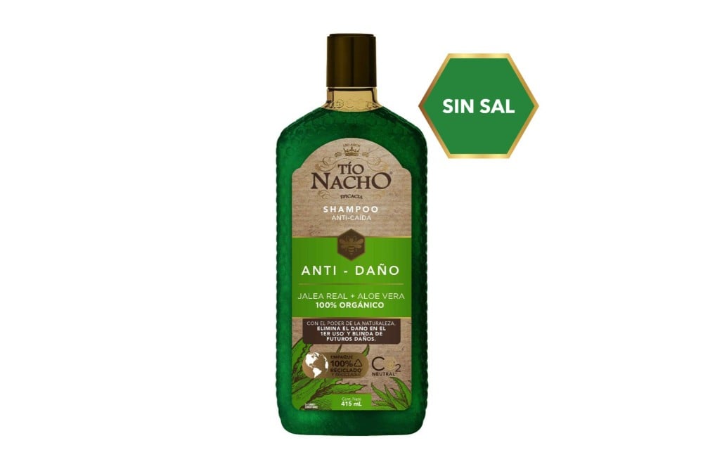 Shampoo Tio Nacho Anti Daño 100% Organico 415 Ml