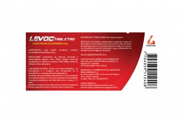 Levoc 5 Mg Caja Con 10 Tabletas Recubiertas