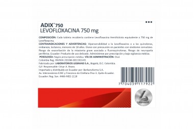 Adix 750 mg 5 Tabletas