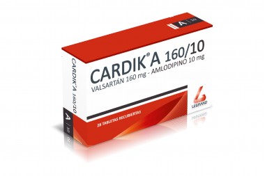 Cardik A 160/10 mg Caja Con 28 Tabletas Recubiertas