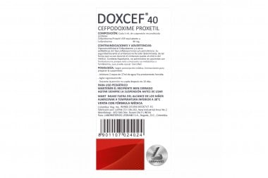 Doxcef 40 suspensión Oral Frasco Con 100 mL