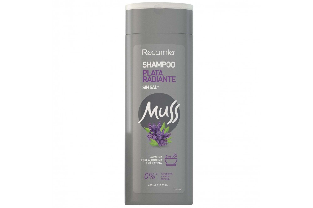 Shampoo Muss Plata Radiante 400 Ml