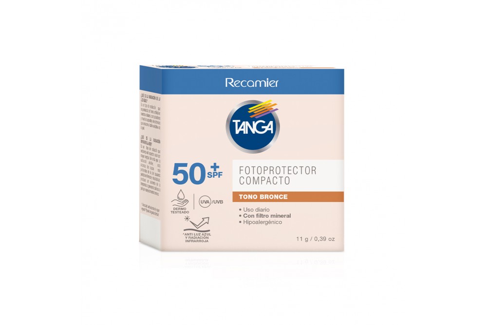 FOTOPROTECTOR COMPACTO TANGA SPF 50 TONO BRONCE 11 G