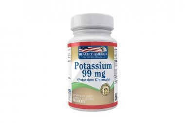 POTASSIUM 99 MG HEALTHY AMERICA 100 TABLETAS