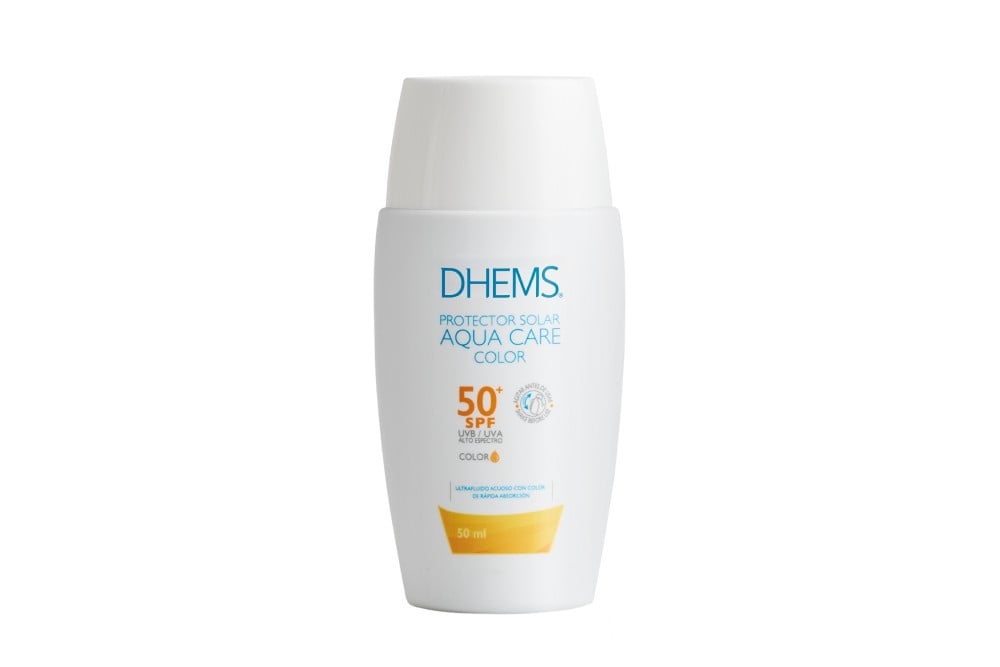 PROTECTOR SOLAR DHEMS SPF 50 AQUA CARE COLOR 50 ML