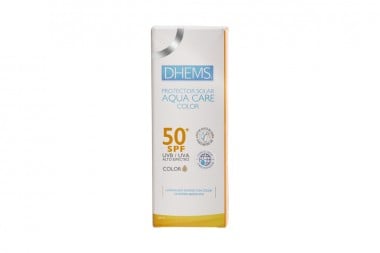 PROTECTOR SOLAR DHEMS SPF 50 AQUA CARE COLOR 50 ML