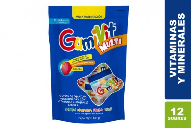 Gumivit Multivitaminico bolsa x 6 mini sobres