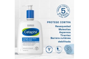 LIMPIADOR FACIAL CETAPHIL para piel grasa 473 ML