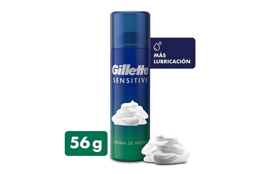 ESPUMA DE AFEITAR GILLETE SENSITIVE 56 G