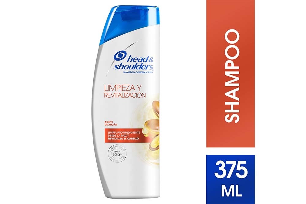 Shampoo Head & Shoulders Control Caspa Limpieza Y Revitalización 375 Ml