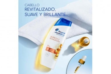 Shampoo Head & Shoulders Control Caspa Limpieza Y Revitalización 375 Ml