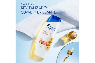 Shampoo Head & Shoulders Control Caspa Limpieza Y Revitalización 180 Ml