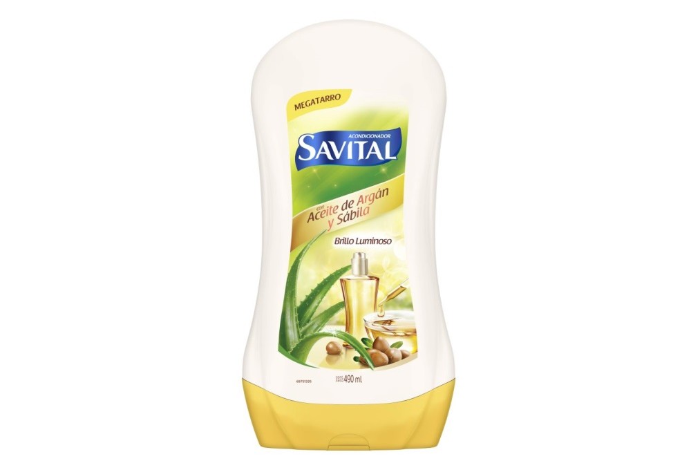 Acondicionador Savital Aceite De Argan Y Sábila 490 Ml