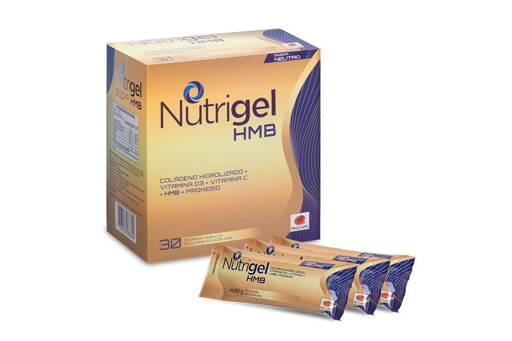 Nutrigel HMB Polvo Sabor Neutro Caja Con 30 Sobres