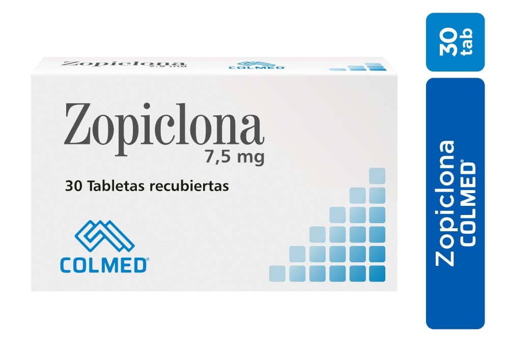 Zopiclona 7,5 Mg Caja Con 30 Tabletas Recubiertas