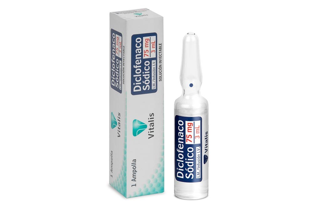 Diclofenaco Sódico 75 Mg/ 3 Ml Caja Con 1 Ampolla