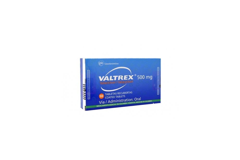 Valtrex 500 mg Caja Con 10 Tabletas