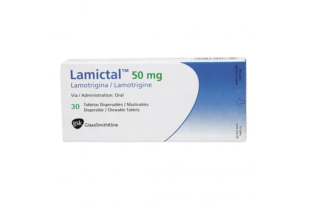 Lamictal Oro 50 mg Caja Con 30 Tabletas