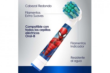 Repuesto Cepillo Dental Electrico Oral B 2 Unds