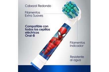 REPUESTO CEPILLO DENTAL ELECTRICO ORAL B 2 unds