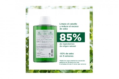 Shampoo Klorane Pelo Graso Ortiga 200 Ml