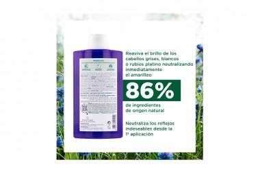 SHAMPOO KLORANE Antiamarilleo Centaurea 400 Ml