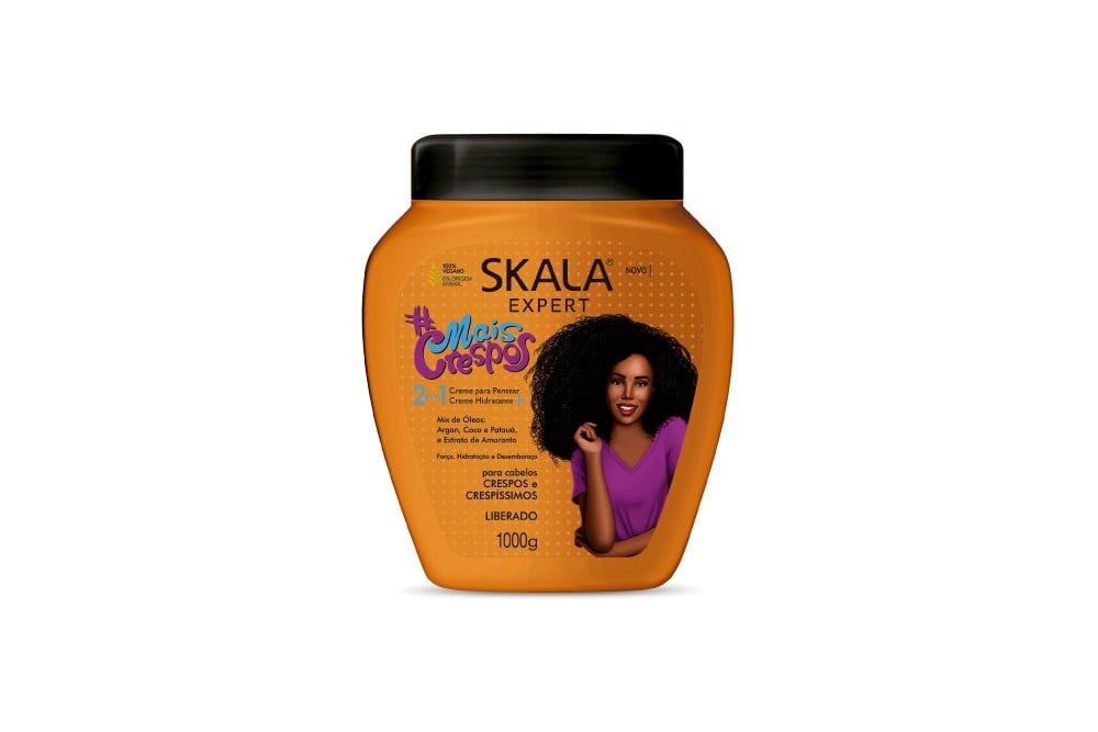 Crema Para Peinar Skala Con Acondicionador 2 En 1 Mas Crespos 1000 G
