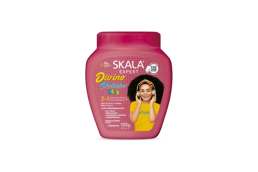 Crema Para Peinar Skala Con Acondicionador 2 En 1 Kids 1000 G