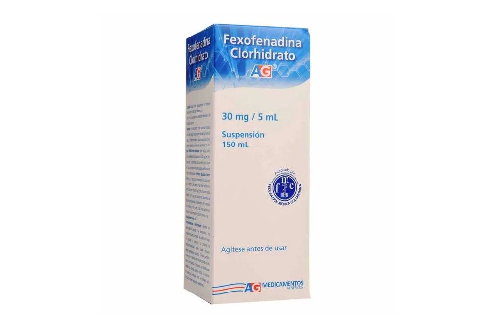 Fexofenadina Suspensión Frasco Con 150 Ml