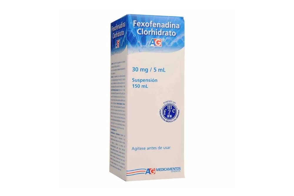 Fexofenadina Suspensión Frasco Con 150 mL