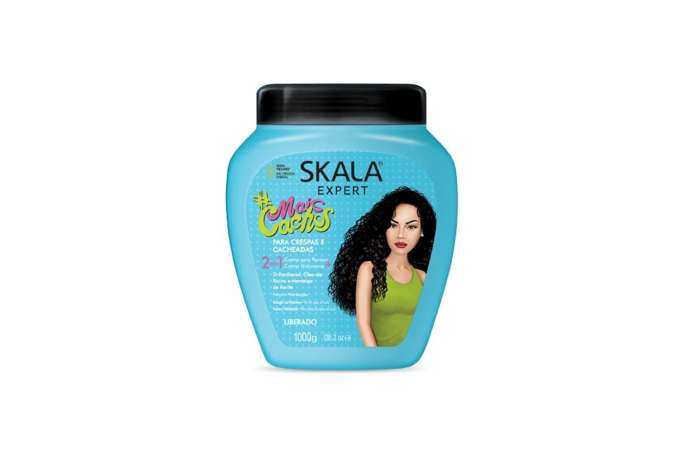 Crema Para Peinar Skala Con Acondicionador 2 En 1 Crespos Ondulados 1000 G