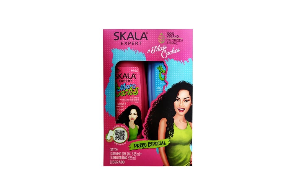 Kit Shampoo Y Acondicionador Skala Más Crespos 325 Ml C/U