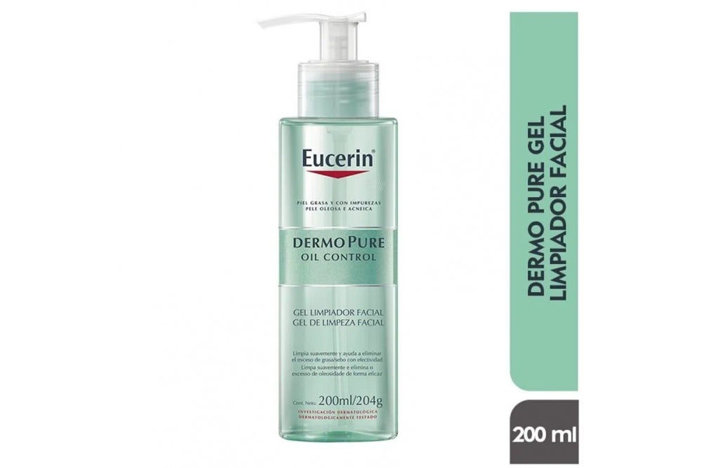 GEL LIMPIADOR FACIAL EUCERIN DERMO PURE 200 ML