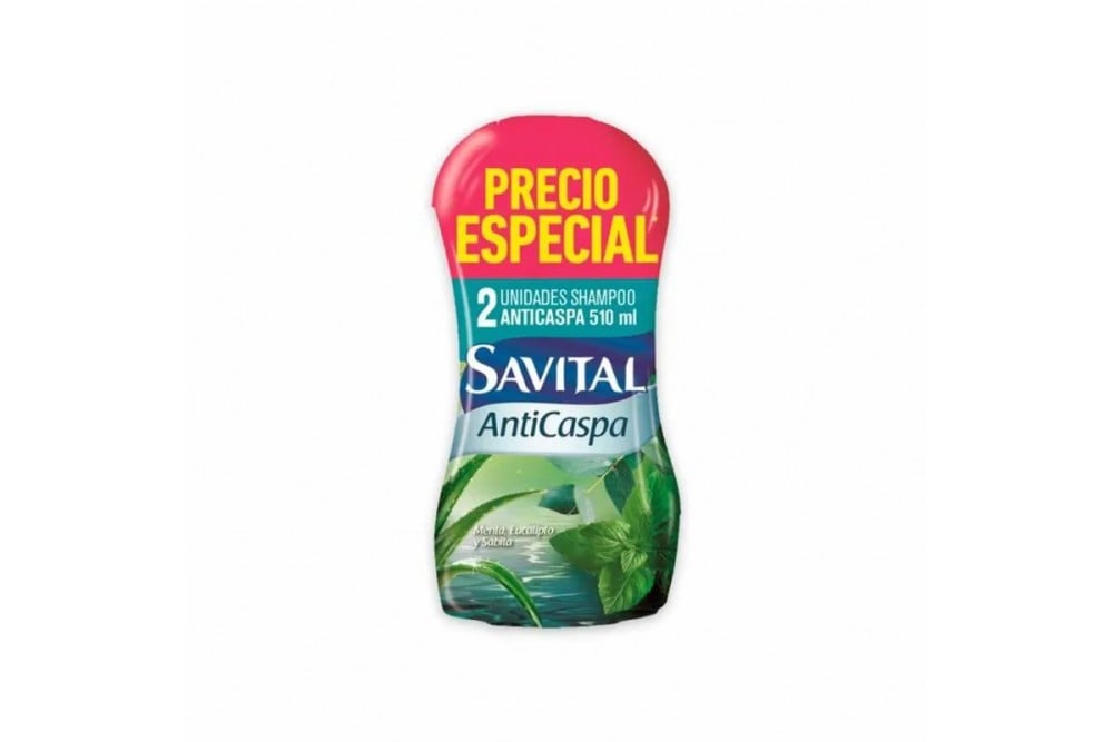 Oferta Shampoo Savital Anticaspa 510 Ml 2 Unds