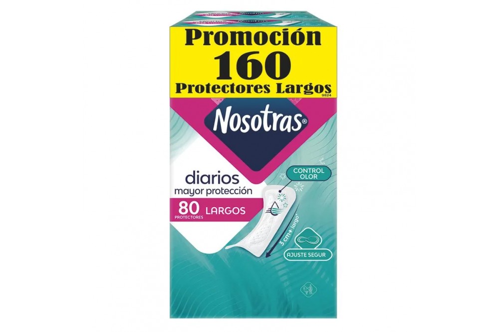 Oferta Protectores Diarios Nosotras 160 Unds