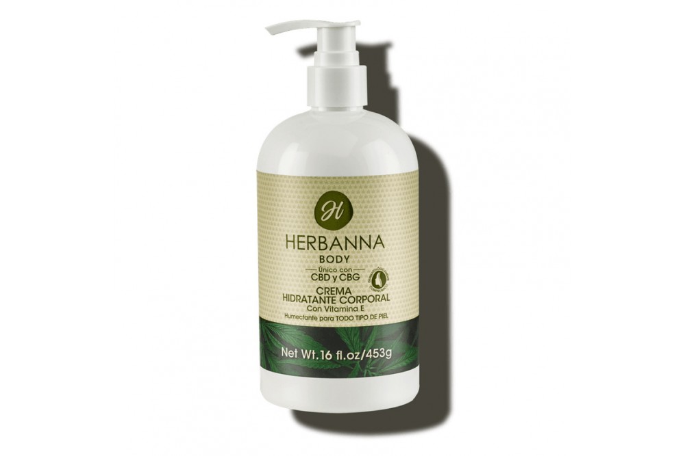 CREMA HIDRATANTE CORPORAL HERBANNA CON VITAMINA E 453 G