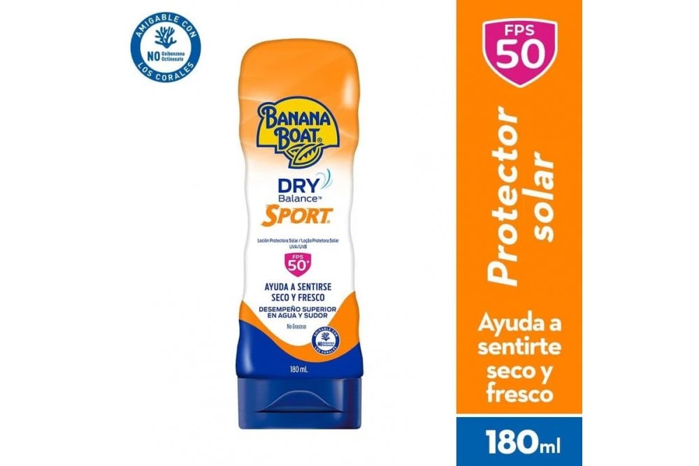 PROTECTOR SOLAR BANANA BOAT SPF50 SPORT 180 ml