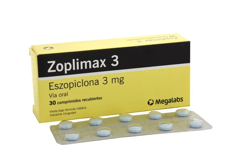 Zoplimax Eszopiclona 3 mg Caja Con 30 Tabletas