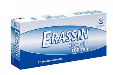 ERASSIN 100 mg 2 tabletas recubiertas
