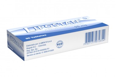 LIPOSTAN 20 mg 30 tabletas