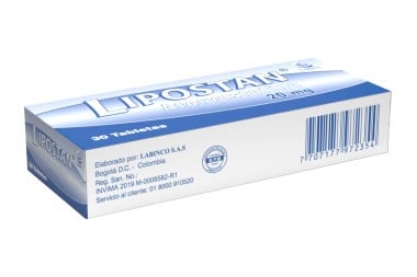 LIPOSTAN 20 mg 30 tabletas