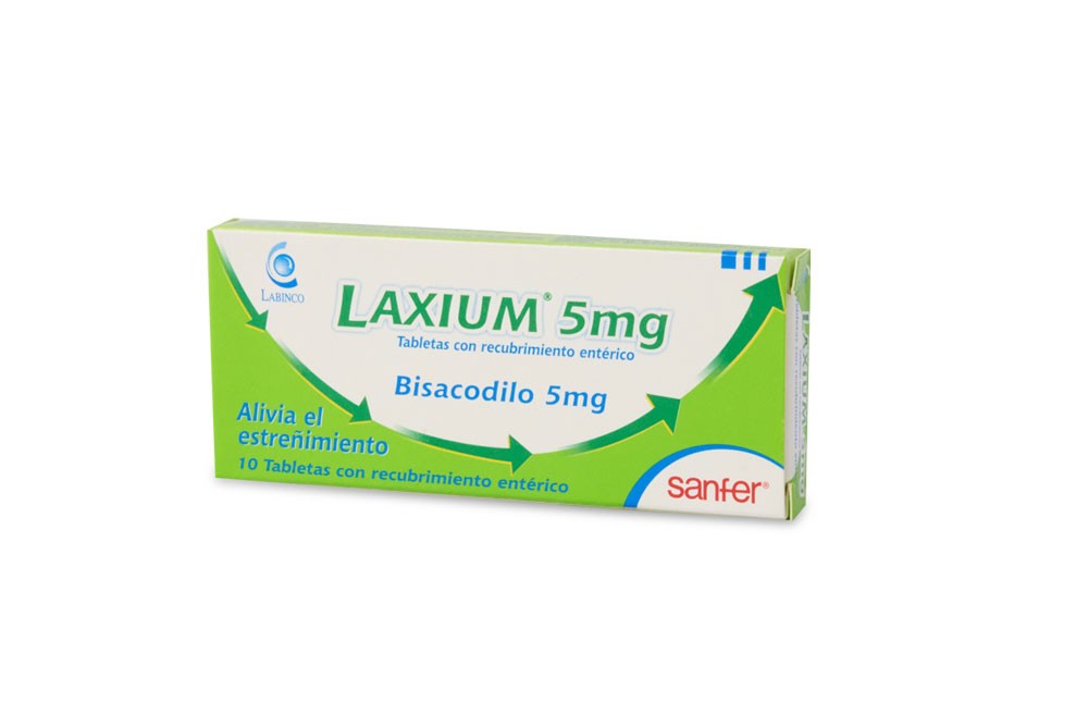 Laxium 5 Mg 10 Tabletas Con Recubrimiento Entérico